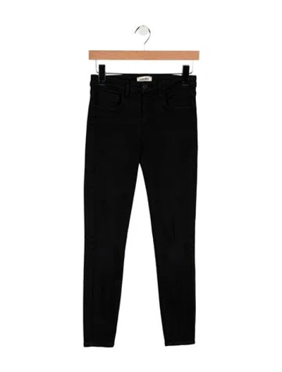 Pre-owned L'agence High-rise Skinny Leg Jeans In Black