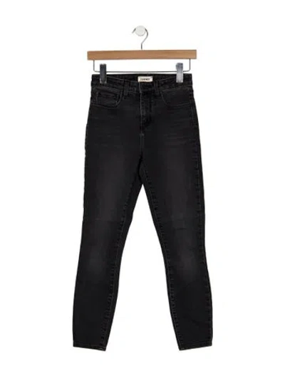 Pre-owned L'agence High-rise Skinny Leg Jeans In Black