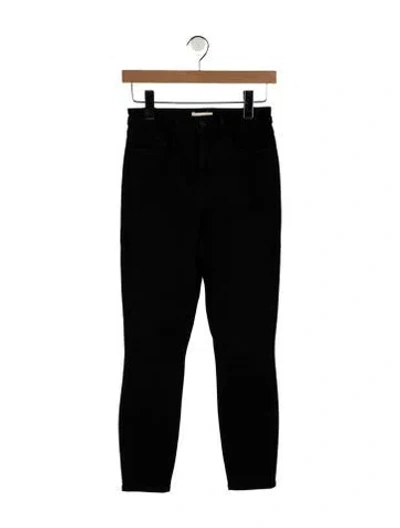 Pre-owned L'agence High-rise Skinny Leg Jeans In Black
