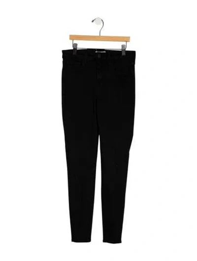 Pre-owned L'agence High-rise Skinny Leg Jeans In Black