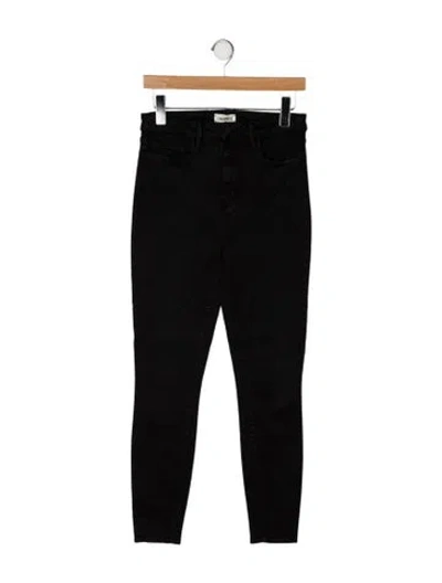Pre-owned L'agence High-rise Skinny Leg Jeans In Black