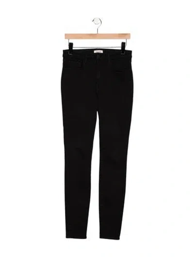 Pre-owned L'agence High-rise Skinny Leg Jeans In Black