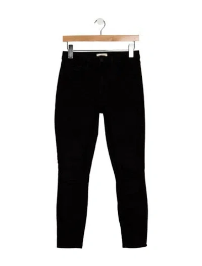 Pre-owned L'agence High-rise Skinny Leg Jeans In Black