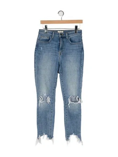 Pre-owned L'agence High-rise Skinny Leg Jeans In Blue