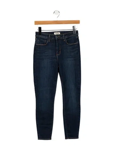 Pre-owned L'agence High-rise Skinny Leg Jeans In Blue