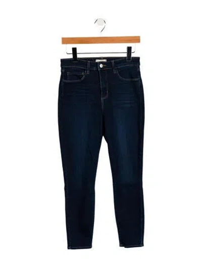 Pre-owned L'agence High-rise Skinny Leg Jeans In Blue