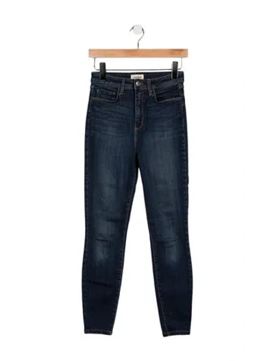 Pre-owned L'agence High-rise Skinny Leg Jeans In Blue