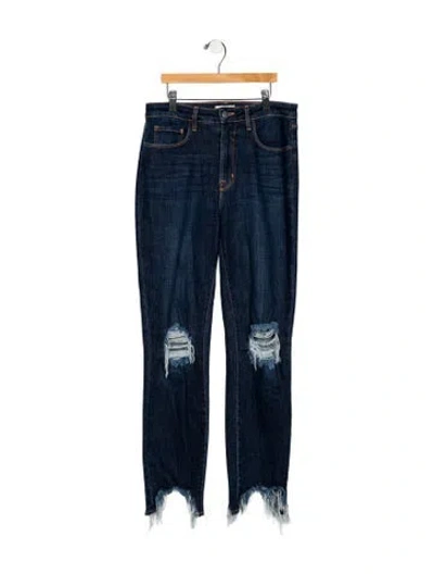 Pre-owned L'agence High-rise Skinny Leg Jeans In Blue