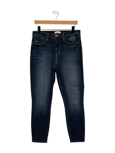 Pre-owned L'agence High-rise Skinny Leg Jeans In Blue