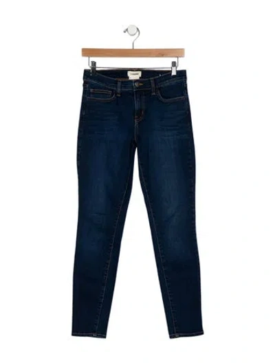 Pre-owned L'agence High-rise Skinny Leg Jeans In Blue