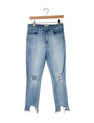 Pre-owned L'agence High-rise Skinny Leg Jeans In Blue