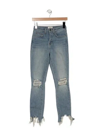 Pre-owned L'agence High-rise Skinny Leg Jeans In Blue