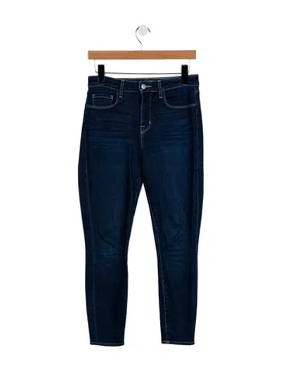 Pre-owned L'agence High-rise Skinny Leg Jeans In Blue