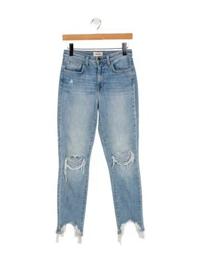 Pre-owned L'agence High-rise Skinny Leg Jeans In Blue