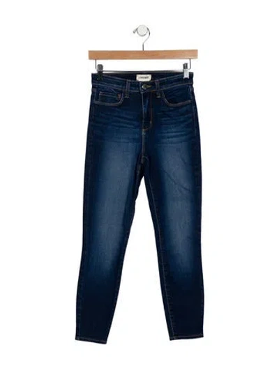 Pre-owned L'agence High-rise Skinny Leg Jeans In Blue
