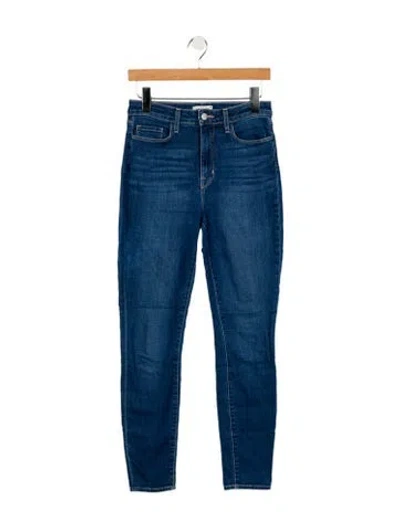 Pre-owned L'agence High-rise Skinny Leg Jeans In Blue