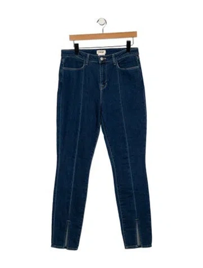 Pre-owned L'agence High-rise Skinny Leg Jeans In Blue