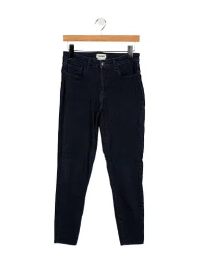 Pre-owned L'agence High-rise Skinny Leg Jeans In Blue