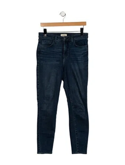 Pre-owned L'agence High-rise Skinny Leg Jeans In Blue