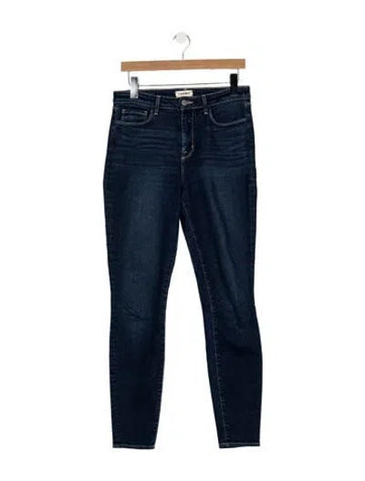 Pre-owned L'agence High-rise Skinny Leg Jeans In Blue