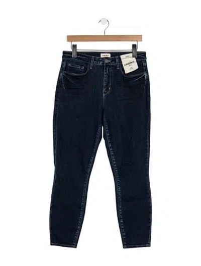 Pre-owned L'agence High-rise Skinny Leg Jeans In Blue