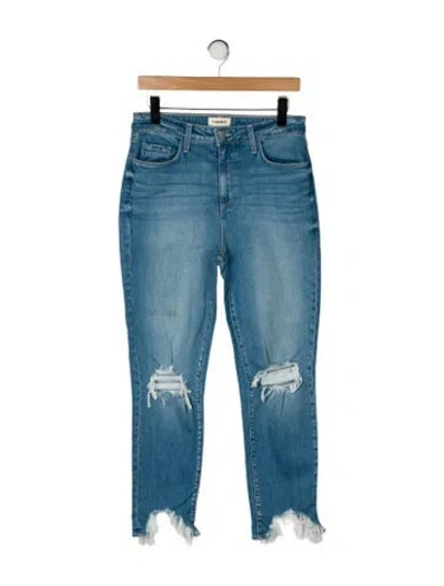 Pre-owned L'agence High-rise Skinny Leg Jeans In Blue
