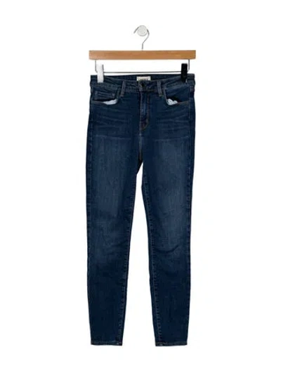 Pre-owned L'agence High-rise Skinny Leg Jeans In Blue