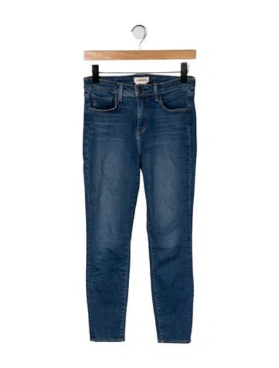 Pre-owned L'agence High-rise Skinny Leg Jeans In Blue