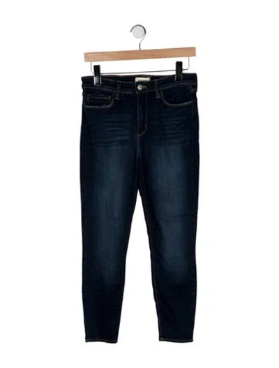 Pre-owned L'agence High-rise Skinny Leg Jeans In Blue