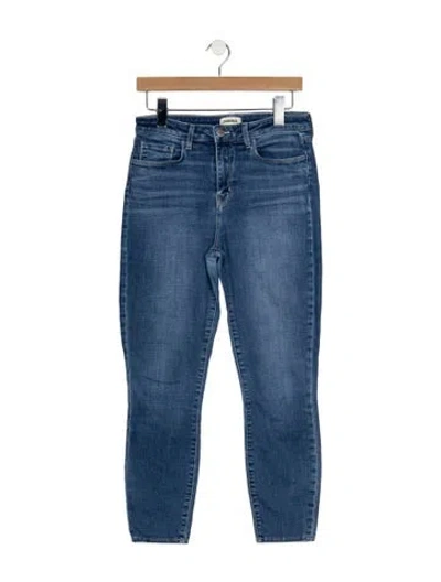 Pre-owned L'agence High-rise Skinny Leg Jeans In Blue