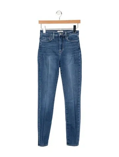 Pre-owned L'agence High-rise Skinny Leg Jeans In Blue