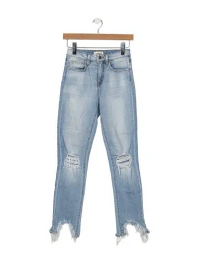 Pre-owned L'agence High-rise Skinny Leg Jeans In Blue