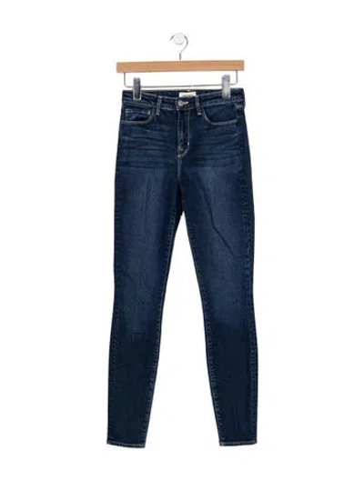 Pre-owned L'agence High-rise Skinny Leg Jeans In Blue