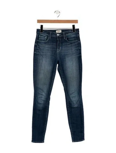 Pre-owned L'agence High-rise Skinny Leg Jeans In Blue