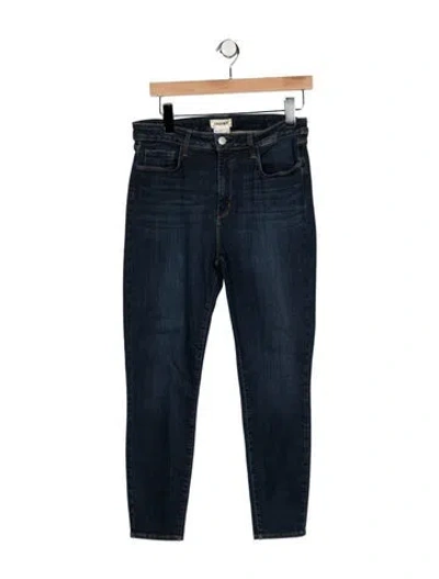 Pre-owned L'agence High-rise Skinny Leg Jeans In Blue