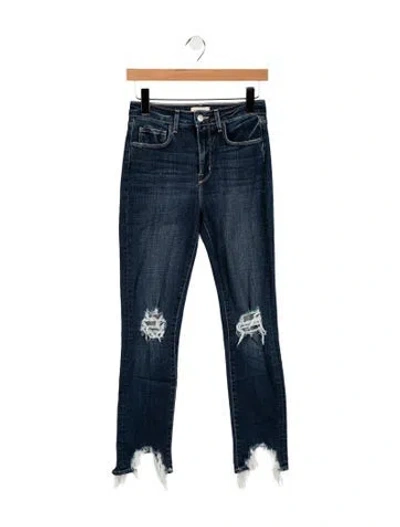 Pre-owned L'agence High-rise Skinny Leg Jeans In Blue