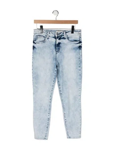 Pre-owned L'agence High-rise Skinny Leg Jeans In Blue