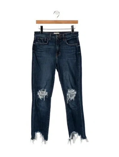 Pre-owned L'agence High-rise Skinny Leg Jeans In Blue