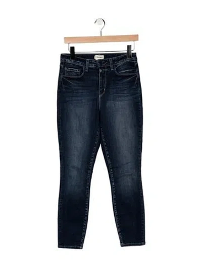 Pre-owned L'agence High-rise Skinny Leg Jeans In Blue