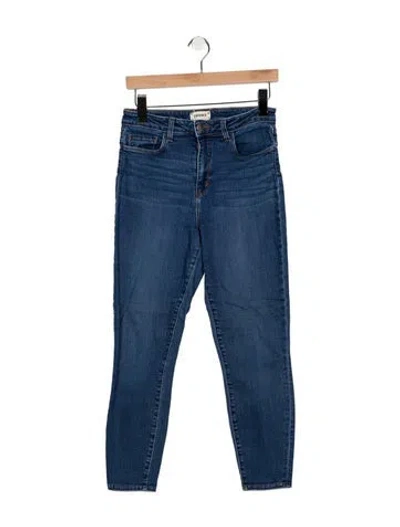 Pre-owned L'agence High-rise Skinny Leg Jeans In Blue