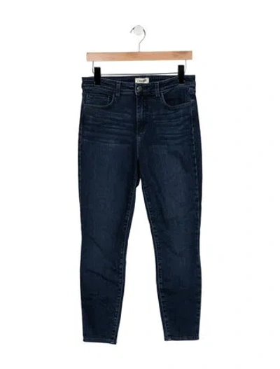 Pre-owned L'agence High-rise Skinny Leg Jeans In Blue