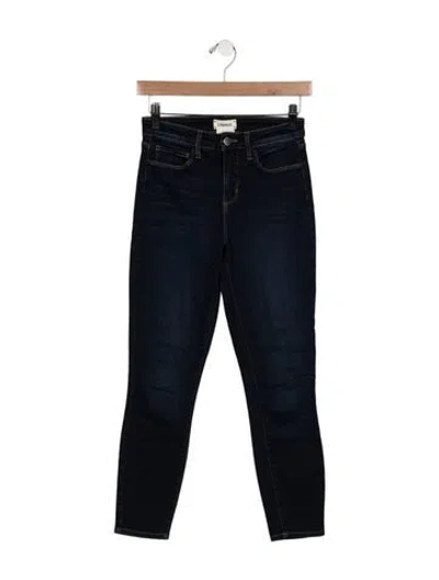 Pre-owned L'agence High-rise Skinny Leg Jeans In Blue