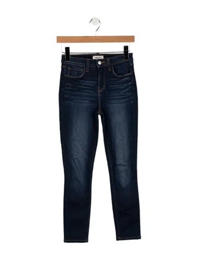 Pre-owned L'agence High-rise Skinny Leg Jeans In Blue