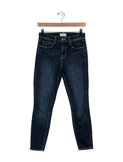 Pre-owned L'agence High-rise Skinny Leg Jeans In Blue