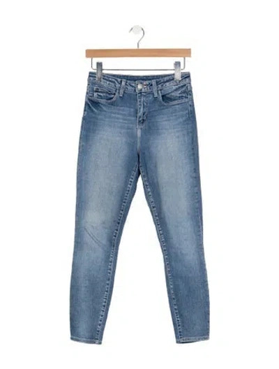 Pre-owned L'agence High-rise Skinny Leg Jeans In Blue