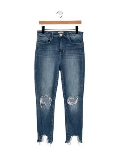 Pre-owned L'agence High-rise Skinny Leg Jeans In Blue