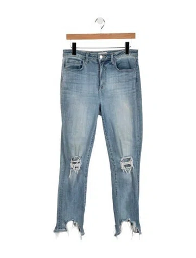 Pre-owned L'agence High-rise Skinny Leg Jeans In Blue