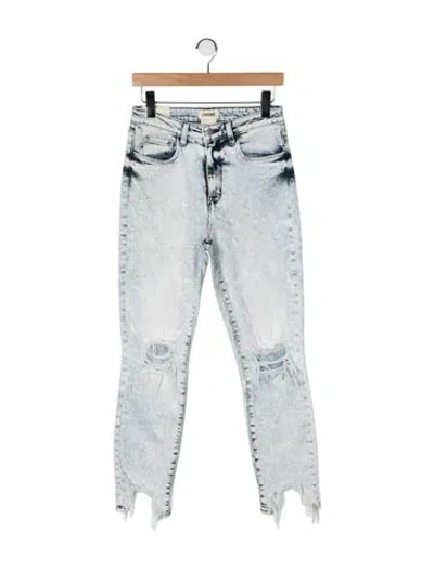Pre-owned L'agence High-rise Skinny Leg Jeans In Blue