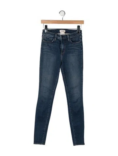 Pre-owned L'agence High-rise Skinny Leg Jeans In Blue