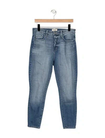 Pre-owned L'agence High-rise Skinny Leg Jeans In Blue